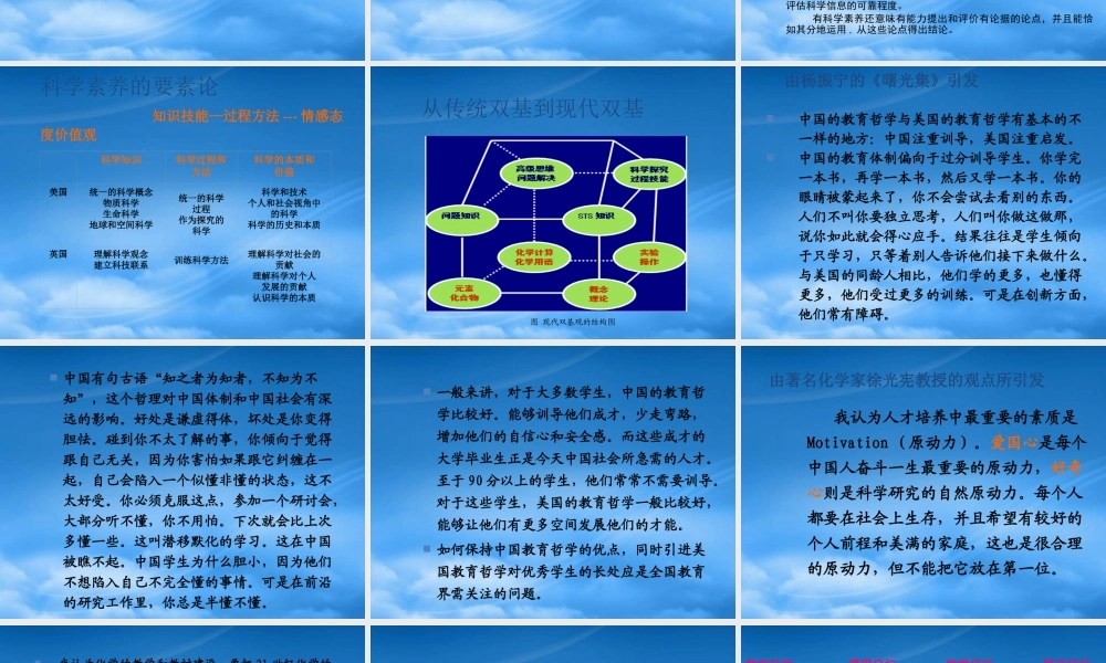 专题2-1中学化学课程目标改