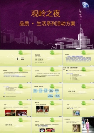 XXXX年蓝光观岭项目观岭之夜品质生活系列活动方案