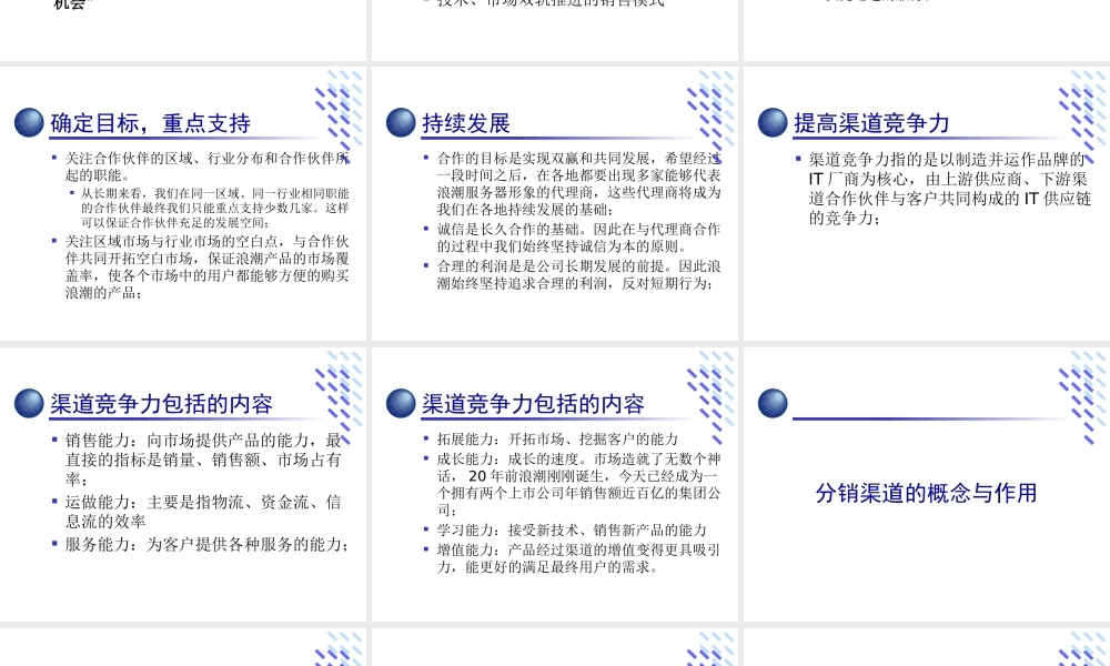 XXXX年浪潮北京公司渠道市场运作