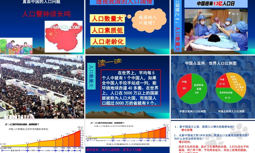 专题3 人口与可持续发展(1-2)