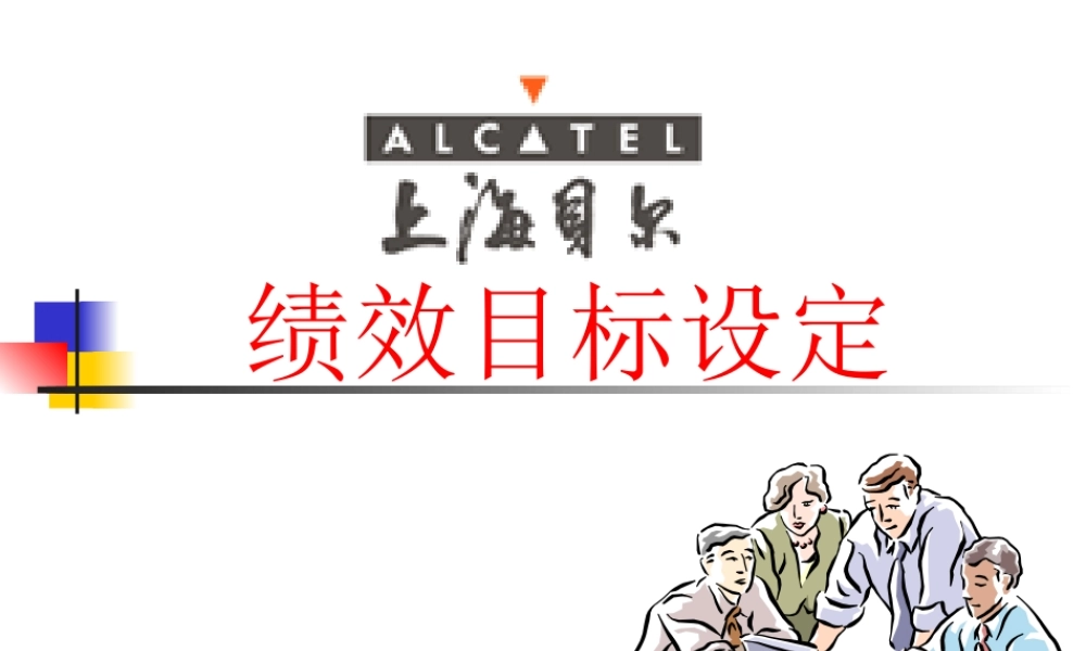 《上海贝尔绩效目标设定》45页