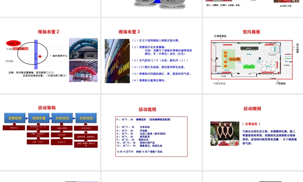 XXXX年龙腾天下城临时售楼处启动执行策划案