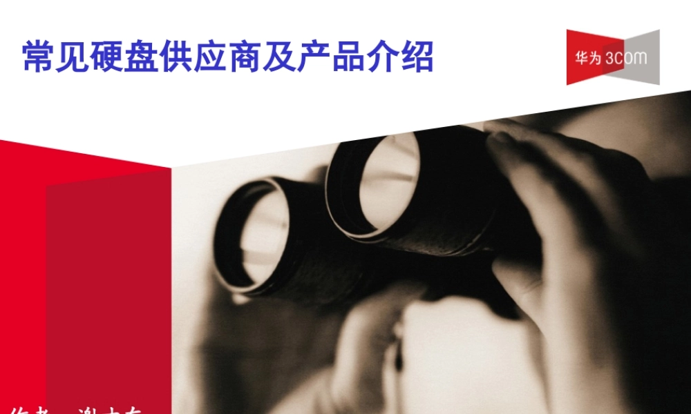 专题7-6《常见磁盘供应商及产品介绍》(V10)