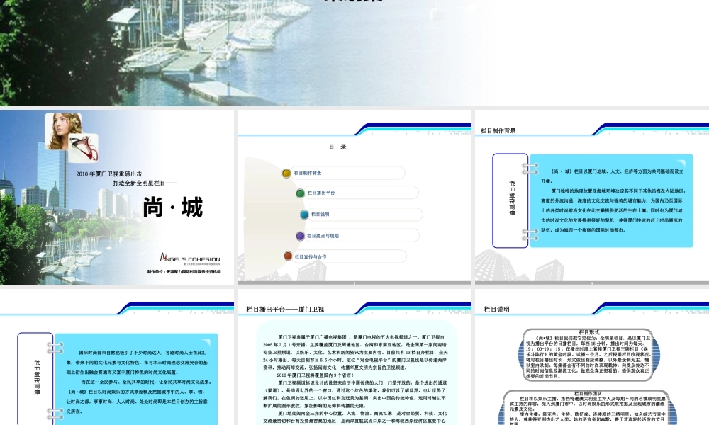 《尚·城》栏目制作策划案修正案2