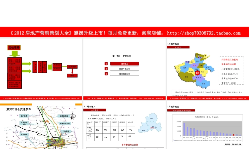 XXXX年漯河市黄河路铸造厂项目定位方案