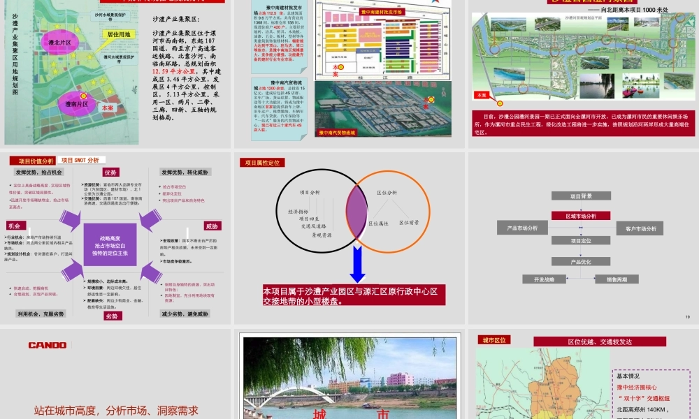 XXXX年漯河项目产品优化建议沟通案