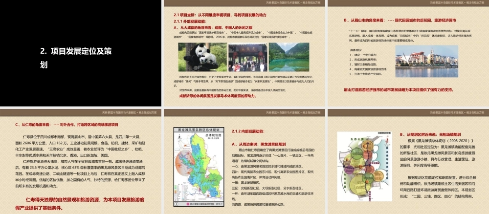 XXXX年眉山天朗蔚蓝半岛国际马术度假区项目概念规划案