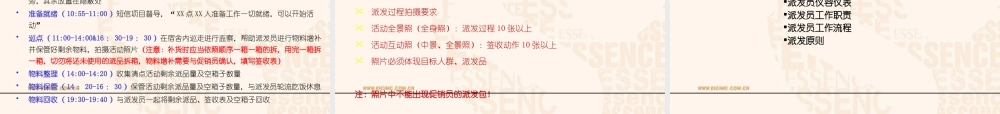 XXXX年美宝莲校园派发执行手册