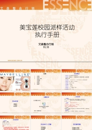 XXXX年美宝莲校园派发执行手册