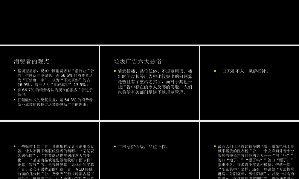 专题电视广告播放时间的管理课件