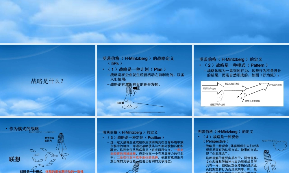 专题二：战略管理