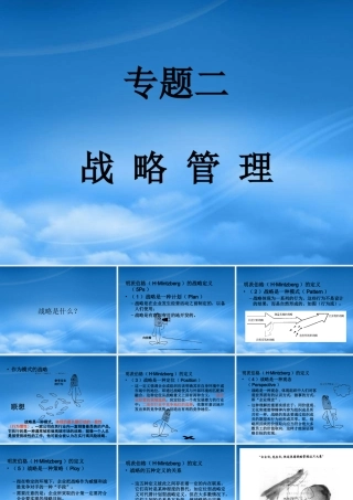 专题二：战略管理