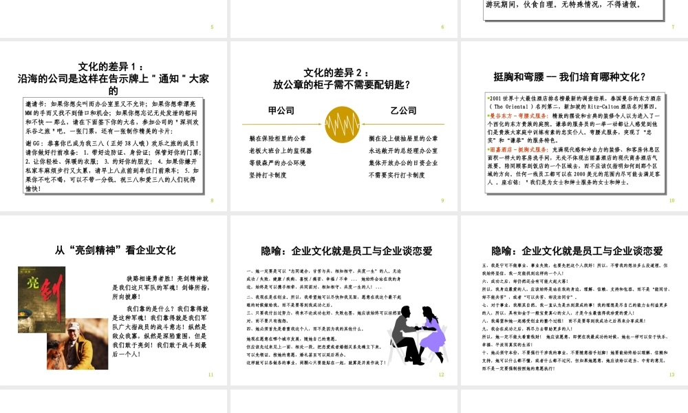 XXXX年某公司企业文化培训手册