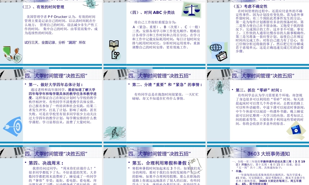 专题讲座——时间管理(ppt)()