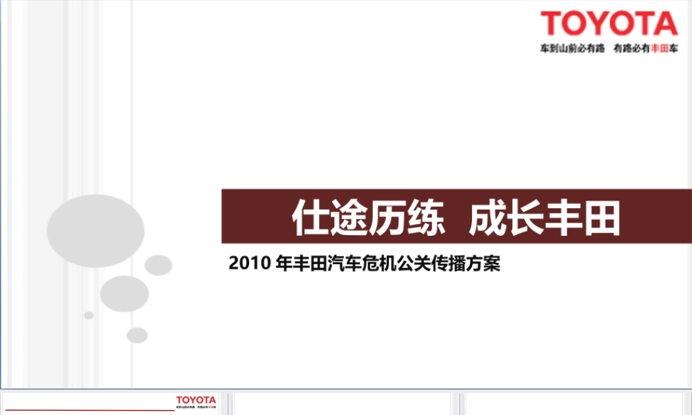 XXXX年某汽车危机公关传播方案