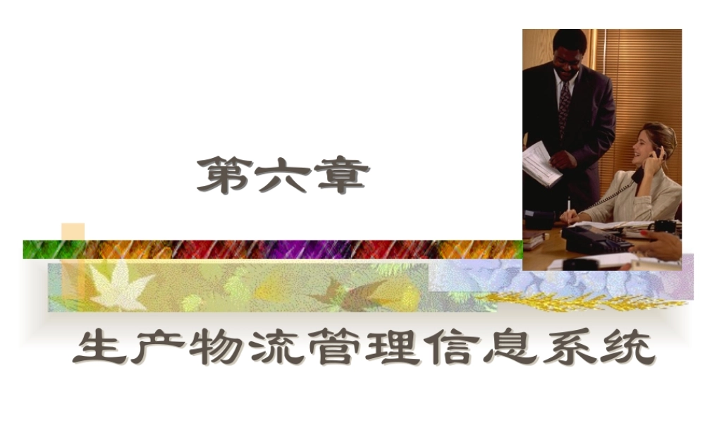《生产物流管理信息系统》第六章