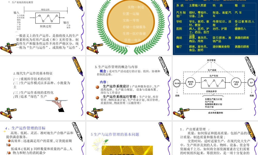 《生产与运作管理》CHAPTER1