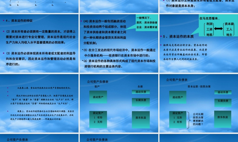 专题六资本运作与公司理财