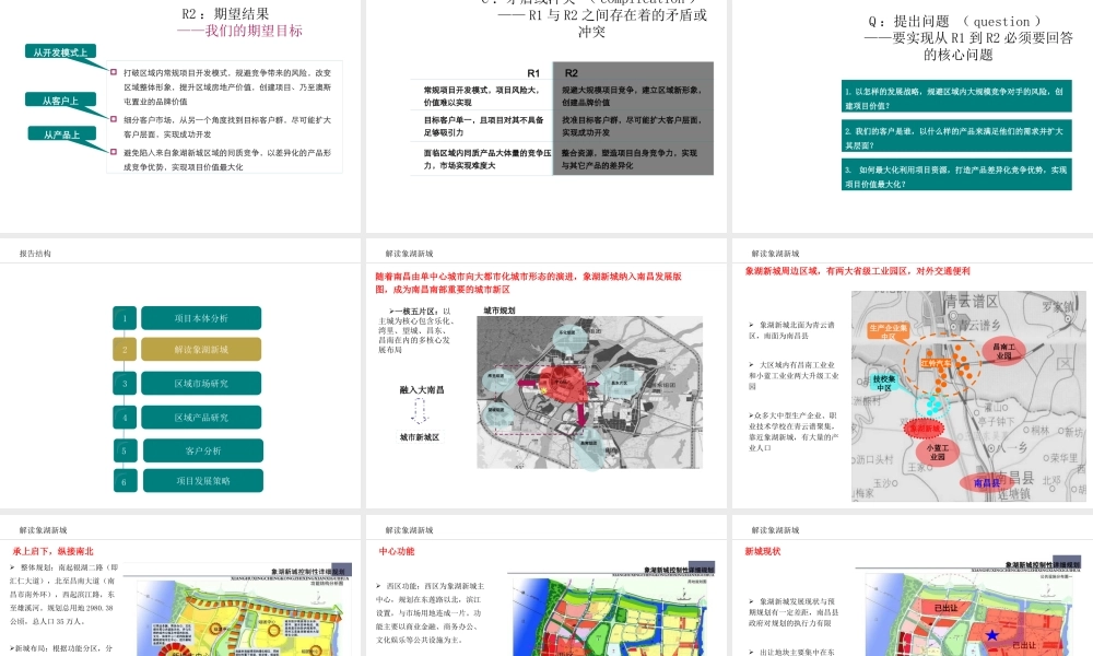 XXXX年南昌澳斯屯象湖项目提案报告