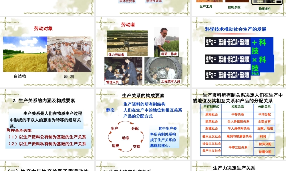专题七 人类社会发展规律及历史主体