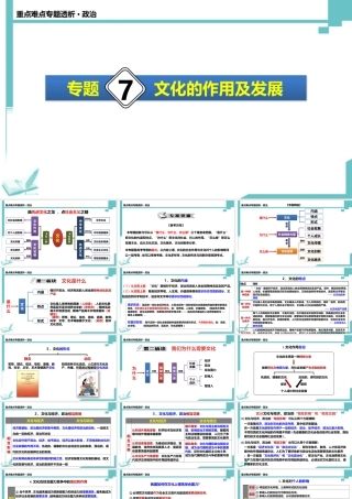专题七文化的作用与发展