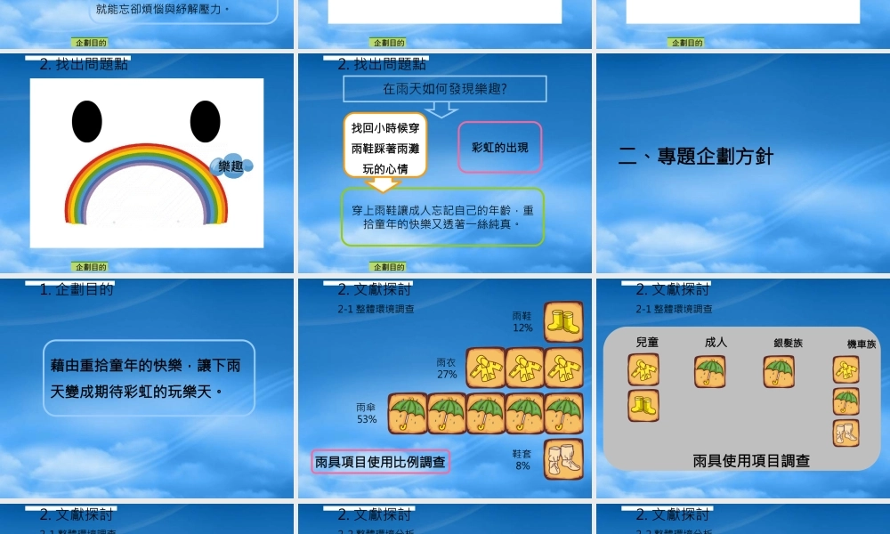 专题企划方针与内容