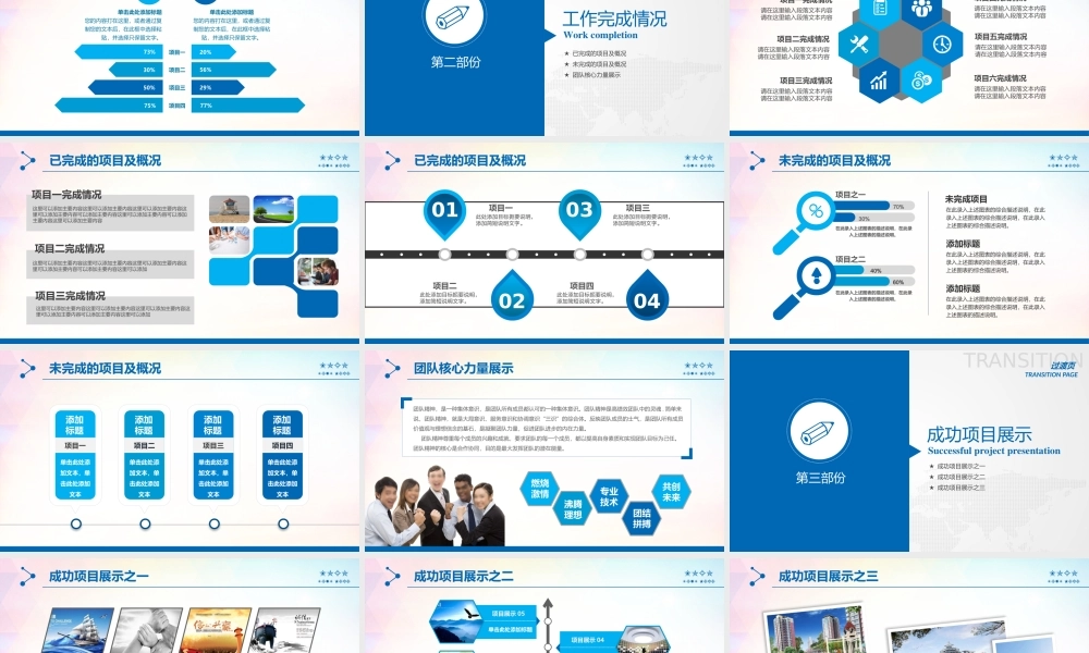 XXXX年年终工作汇报总结PPT模板