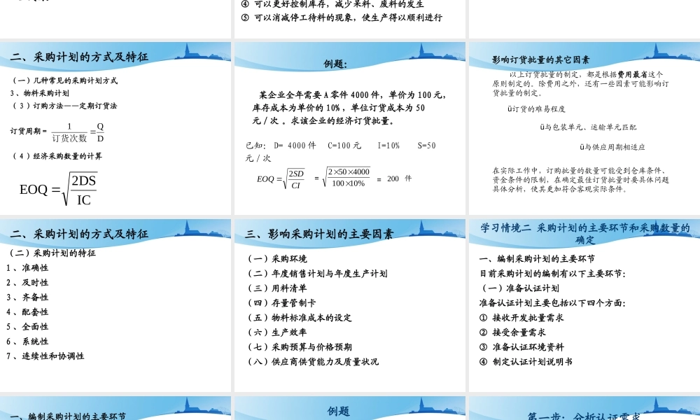 专题三_采购计划管理
