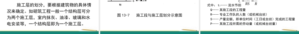 《施工组织设计》3流水施工