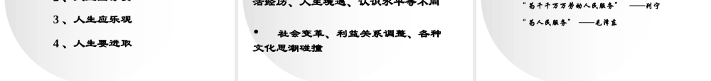 专题三领悟人生真谛创造人生价值-PowerPoint