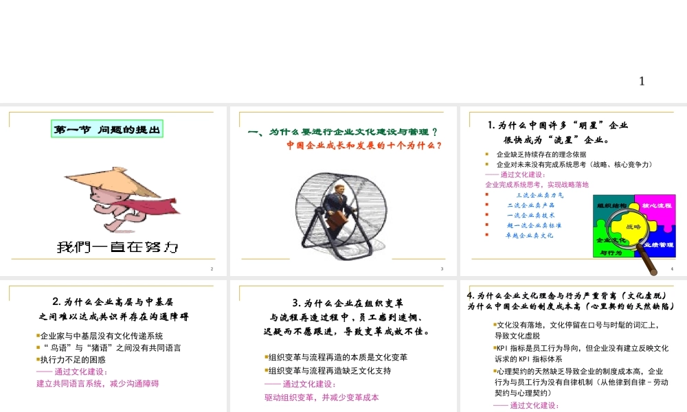 专题三企业组织与团队管理(企业文化与团队精神)