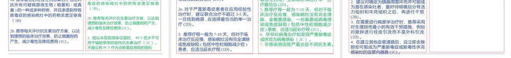XXXX年脓毒症指南解读与ICU感染抗生素治疗策略