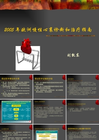 XXXX年欧洲慢性心衰诊断和治疗指南