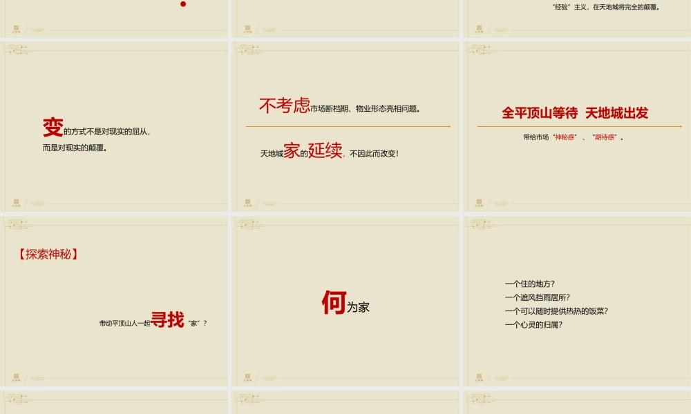 XXXX年平顶山天地城年度推广策略