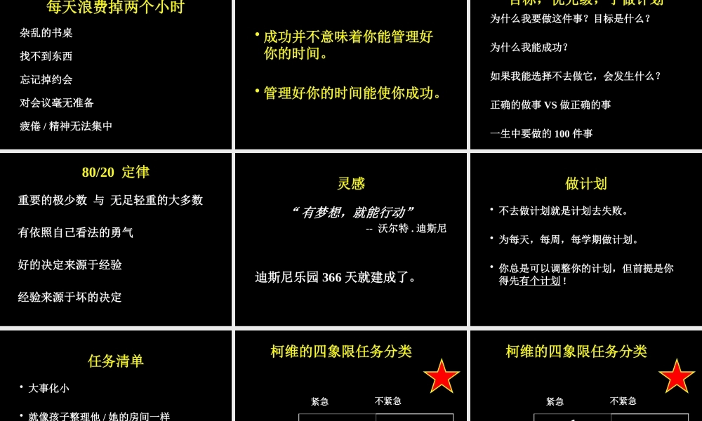 《时间管理》—卡耐基-梅隆大学—兰迪·波许