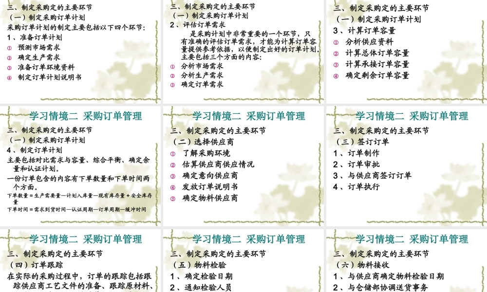 专题四采购订单管理