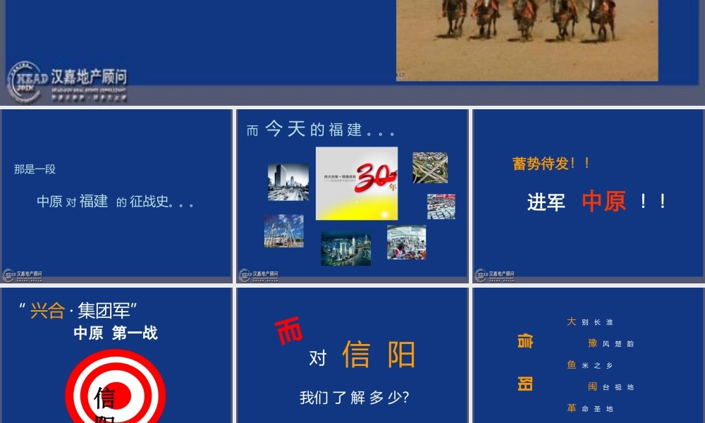 XXXX年抢滩信阳商战计划书