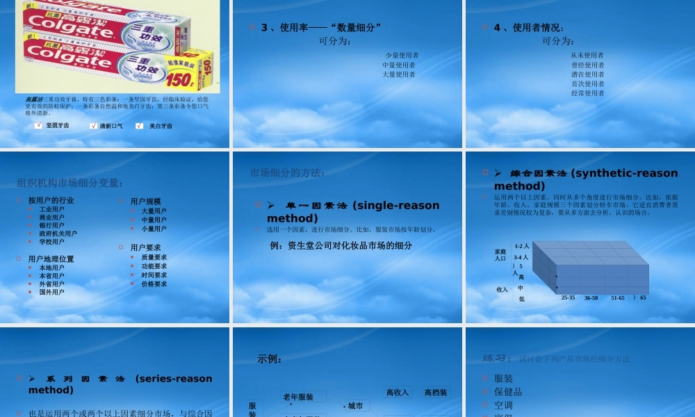 专题五 市场细分与目标市场营销(ppt 34)