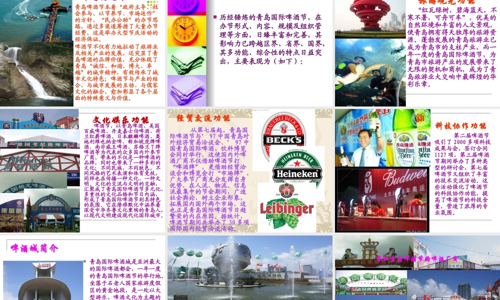 XXXX年青岛啤酒节招商方案及啤酒节全面介绍