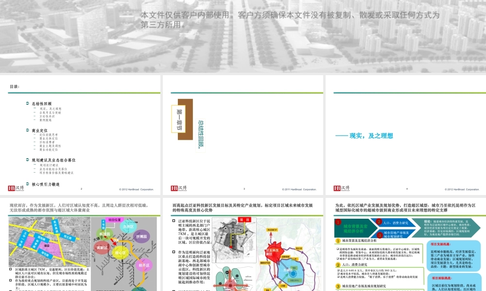 XXXX年融科智地昆明联想科技城项目商业定位报告(131