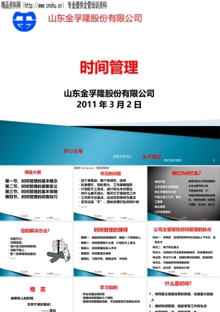 XXXX年山东XXX股份有限公司时间管理