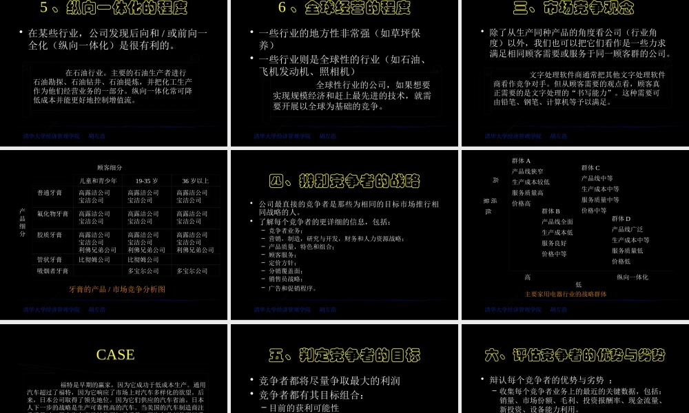 《市场营销学》第八部分：分析行业与竞争者
