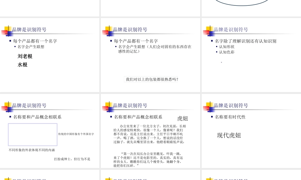 《市场总监培训教材》品牌塑造