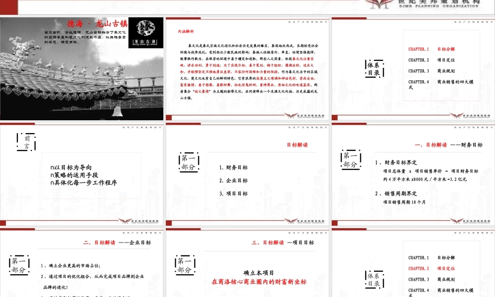 XXXX年商洛龙山古镇商业项目操作模式思路建议