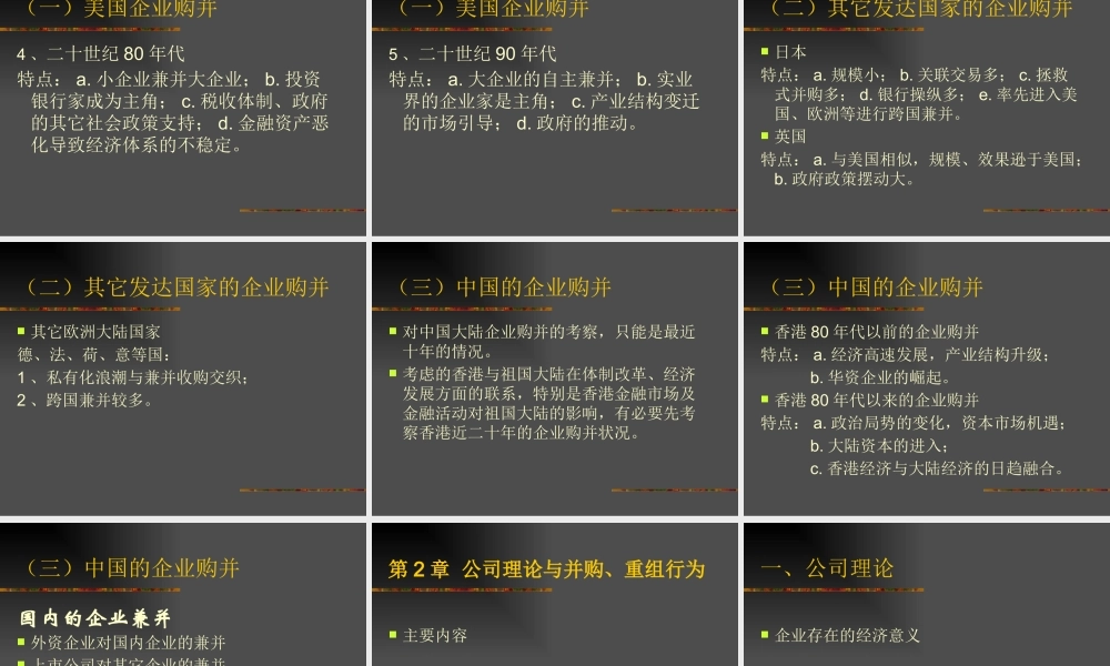 《收购、兼并和企业重组》(PPT 134)