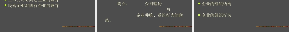 《收购、兼并和企业重组》(PPT134)