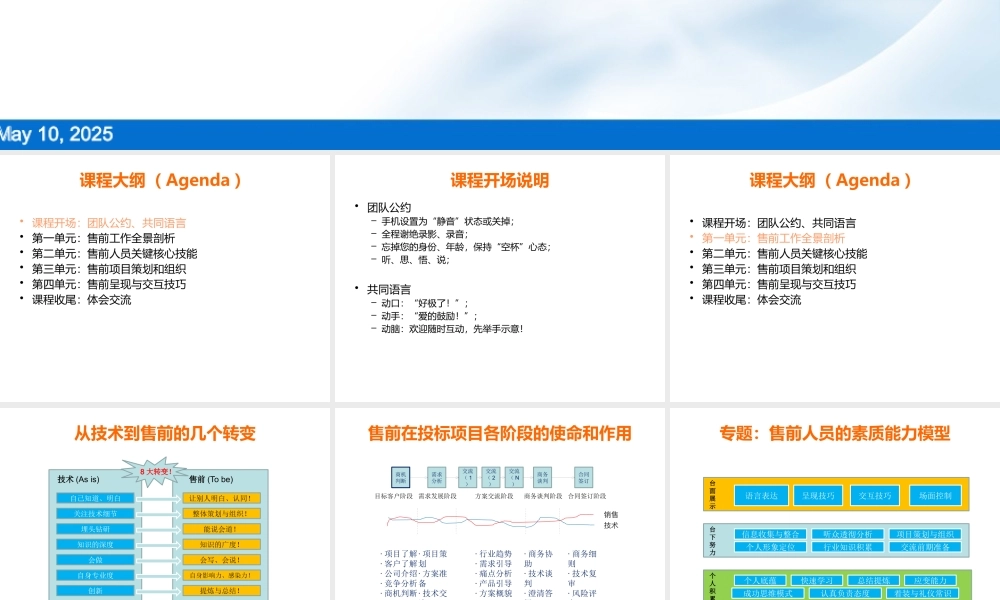 《售前项目培训》