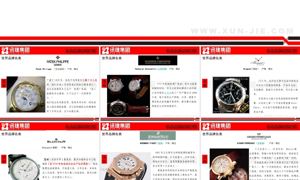 XXXX年奢侈品品牌知识培训