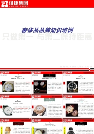 XXXX年奢侈品品牌知识培训