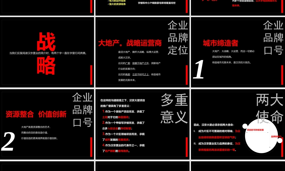 XXXX年深圳汉京置业企业品牌暨汉京大厦项目推广传播策略